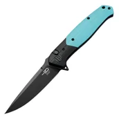 Noże - Nóż składany Bestech Swordfish Black/Light Blue G10, Black PVD 14C28N (BG62E) - miniaturka - grafika 1