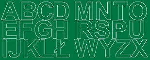 Litery samoprzylepne z połyskiem, zielone, 6 cm - Pasmanteria Litery samoprzylepne z połyskiem, zielone, 6 cm - Pasmanteria - miniaturka - grafika 1