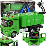 Zabawki zdalnie sterowane - Duża Śmieciarka zdalnie sterowana RC Auto światła - miniaturka - grafika 1