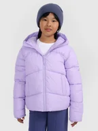 Kurtki i płaszcze dla dziewczynek - 4F Kurtka puchowa z wypełnieniem syntetycznym dziewczęca - fioletowa 122 (6-7 lat) - miniaturka - grafika 1