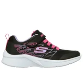 Buty dla dziewczynek - Buty dziecięce Skechers Microspecbold Delight 302468LBLK - czarne - miniaturka - grafika 1