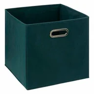 Pudła i pojemniki do przechowywania - Pudełko do regału 31x31cm gładkie morskie - miniaturka - grafika 1