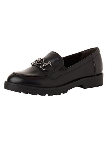 Tamaris Damskie kapcie 1-24322-43, czarna skóra, 36 EU