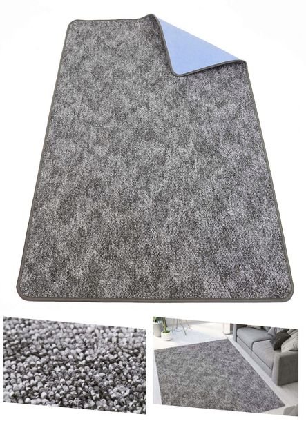 LOFTOWY Dywan Grafitowy 150x200 – Pętelkowy, Do Biura i Domu Marcello