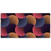 Podkładki na biurko - Mata ochronna z nadrukiem Kolorowy wzór 120x60 cm, Dywanomat - miniaturka - grafika 1