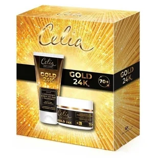 CELIA SET Komplet De Luxe Gold 24K krem przeciwzmarszczkowy 70+ na dzień i noc 50ml + krem do rąk 80ml - Zestawy kosmetyków damskich - miniaturka - grafika 1