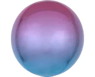Balony i akcesoria - Amscan Balon foliowy "Kula Ombre", fioletowy, 16" ORB 3985201 - miniaturka - grafika 1