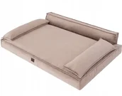 Legowiska dla psów - L Legowisko Doggy Champion - Beżowy Velvet - miniaturka - grafika 1