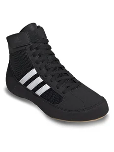 adidas Buty bokserskie HVC Shoes AQ3327 Czarny - Kimona, stroje i obuwie - miniaturka - grafika 1