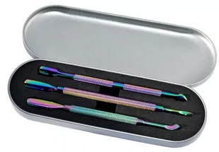 Zestaw Dłutek Tęczowych W Metalowym Etui 3 Szt. - Akcesoria do paznokci - miniaturka - grafika 2