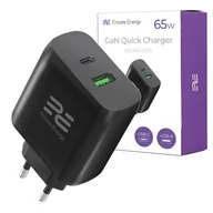 Ładowarki do telefonów - Nowa ładowarka sieciowa GaN 65W USB-A + USB-C QC PD Encore Energy MD-65C4329 - miniaturka - grafika 1