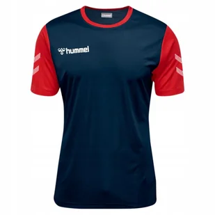Koszulka T-Shirt Sportowa Krótki Rękaw Kolor Granatowy Hummel Elite R.2Xl - Koszulki męskie - miniaturka - grafika 1