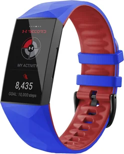 PASEK DO ZEGARKA FITBIT Charge 3/4 NIEBIESKI SILIKON WODOODPORNY - Akcesoria do smartwatchy - miniaturka - grafika 1