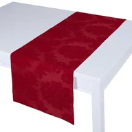 Obrusy i serwetki - Dekoria pl Bieżnik prostokątny bordowy 40 × 130 cm Damasco 410-613-13 - miniaturka - grafika 1