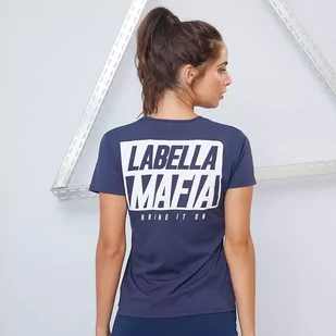 Koszulka damska LABELLAMAFIA SHIRT ESSENTIALS BLUE NAVY - Koszulki i topy damskie - miniaturka - grafika 2