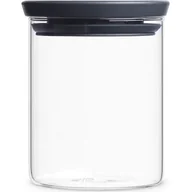 Pojemniki kuchenne - Brabantia Szklany Pojemnik kuchenny 0,7L Pokrywka szara 298288 - miniaturka - grafika 1