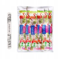 Akcesoria do paznokci - Aba Group Pilnik do Paznokci Prosty 180/240 Bezpieczny Pakiet Zestaw 25szt. - miniaturka - grafika 1