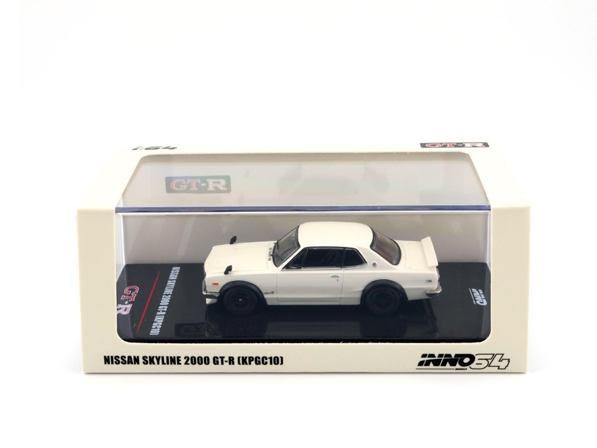 INNO64 Nissan Skyline 2000 GT-R KPGC10 White INNO 64 1:64