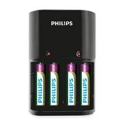 Ładowarki i akumulatory - Philips Ładowarka akumulatorów AA AAA + 4 x AA 2100mAh (SCB1450NB/12) - miniaturka - grafika 1