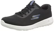 Trampki męskie - Skechers Męskie trampki 216281 Bkbl, Black And White Textile Synthetic, 45 EU - miniaturka - grafika 1