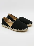 Espadryle damskie - Bellucci Espadryle w kolorze czarnym - miniaturka - grafika 1