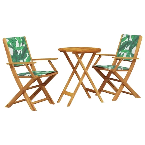 Zestaw mebli bistro akacjowy 60x75 zielony