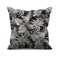 Poszewki na poduszki - Poszewka dekoracyjna RODOS 40 x 40 cm srebrno-czarna - miniaturka - grafika 1