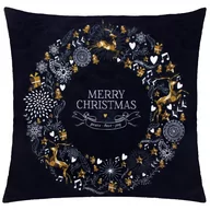 Pozostałe akcesoria świąteczne - Poszewka dekoracyjna 40x40cm na poduszkę, jasiek świąteczny okrąg - miniaturka - grafika 1