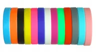 Bransoletki - opaski bransoletki gumowe silikonowe 100szt opaska bransoletka silikonowa - miniaturka - grafika 1