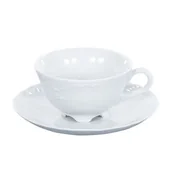 Filiżanki - Ćmielów Filiżanka zestaw 6 sztuk classic 220 ml Rococo Maria białe 0001 - miniaturka - grafika 1