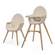 Krzesełka do karmienia - Kinderkraft, Fini 2, krzesełko do karmienia, Beige - miniaturka - grafika 1