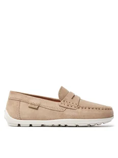 Geox Mokasyny J New Fast Boy J826CA 00022 C5014 S Beżowy - Buty dla chłopców - miniaturka - grafika 1