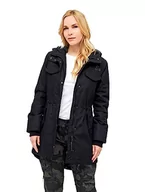 Kurtki damskie - Brandit marsh lake parka damska, czarny, XXL - miniaturka - grafika 1