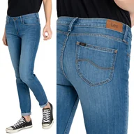 Spodnie damskie - Lee Scarlett Skinny High Blue Rurki W26 L31 - miniaturka - grafika 1