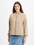 Bluzy damskie - Tommy Hilfiger Bluza damska Kobiety Sztuczne włókno beżowy jednolity, S - miniaturka - grafika 1