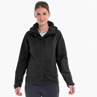 Kurtki damskie - Schoffel Easy L4 kurtka damska odporna na działanie wody i wiatru, na każdą pogodę, lekka i elastyczna kurtka przeciwdeszczowa dla kobiet czarny czarny (czarny) 42 12638 - grafika 1