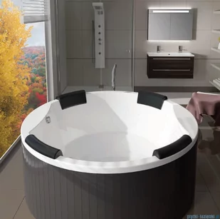 Riho Colorado wanna okrągła 180cm z hydromasażem JOY B038011005 - Wanny z hydromasażem - miniaturka - grafika 5