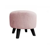 Fotele i pufy dla dzieci - Pufa POLA BUNNY 09 różowa/czarna - miniaturka - grafika 1