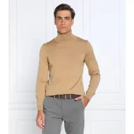 Swetry męskie - BOSS BLACK Wełniany golf Musso-P | Slim Fit - miniaturka - grafika 1