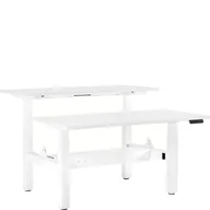 Biurka - Biurko Regulowane Elektrycznie Fighter Double Desk 160 x 70 Unique - miniaturka - grafika 1