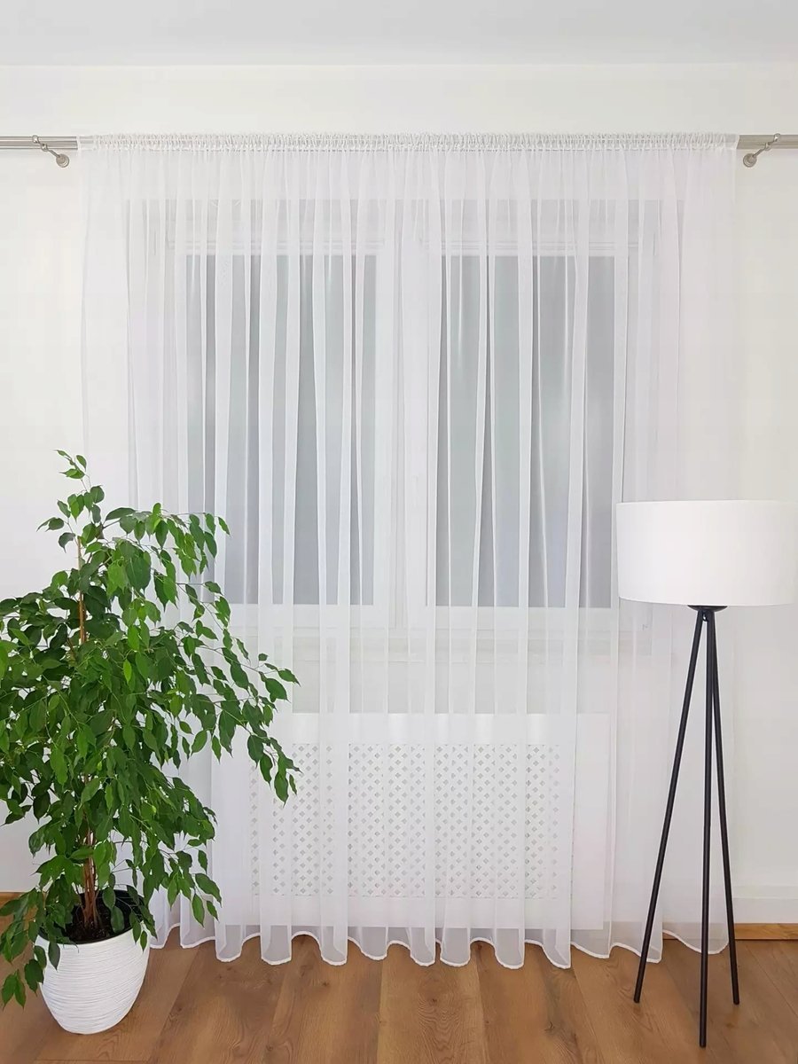 KLASYCZNA FIRANA GOTOWA Z WOALU DELIKATNE FIRANKI DO KUCHNI 500x250CM