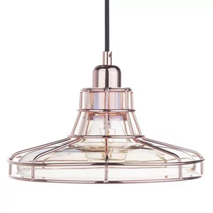 Beliani Lampa wisząca szklana miedziano-bursztynowa TORRE - Lampy sufitowe - miniaturka - grafika 1