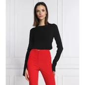 Swetry damskie - Patrizia Pepe Sweter | Regular Fit - miniaturka - grafika 1
