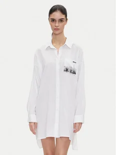 DKNY Koszula nocna YI30048 Biały Relaxed Fit - Bielizna nocna - miniaturka - grafika 1