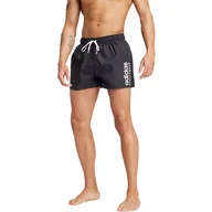 Spodenki męskie - Spodenki kąpielowe męskie adidas Essentials Logo czarne IX7565 M - miniaturka - grafika 1