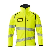 Odzież robocza - KURTKA SOFTSHELL MASCOT ACCELERATE SAFE 19002-143; ŻÓŁTY HI-VIS/CIEMNY GRANAT - miniaturka - grafika 1