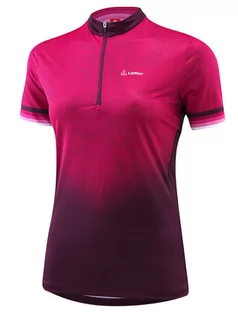 Koszulki sportowe damskie - Löffler Koszulka kolarska w kolorze różowym - grafika 1