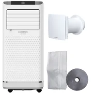 Klimatyzatory - Aiwa Klimatyzator / Osuszacz przenośny PAC09Y1 2,5kW + Rekuperator ścienny ERV10YA + Zestaw do uszczelniania okien ERV10YA - miniaturka - grafika 1