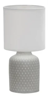 Szara lampa stołowa z ceramiczną podstawą - 3X V085 Klemin - Lampy stojące - miniaturka - grafika 1