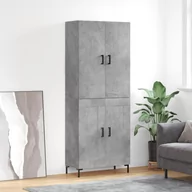 Witryny - vidaXL Witrynka, szarość betonu 69,5x34x180 cm materiał drewnopochodny - miniaturka - grafika 1
